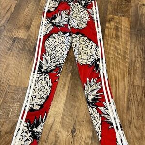 adidas Red Pineapple Print women’s Leggings